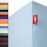 r-up Beste Spannbettlaken 180x200-200x220 bis 35cm Höhe viele Farben 95% Baumwolle / 5% Elastan 230g/m² Oeko-TEX stressfrei auch für Boxspringbetten (hellblau)