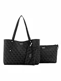 GUESS Brenton Tote Coal Logo