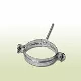 dachrinnen-shop.de Standrohrschelle DN 100 m. Schlagstift 140 mm Grey