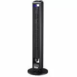KALORIK Turmventilator VT2200 107cm Leise, 2-in-1 Standventilator mit Aroma-Box, 55W starker Wind 6m/s, 90° Oszillation, 15h Timer, LED-Display mit Temperatur, 3 Stufen, Säulenventilator Schwarz