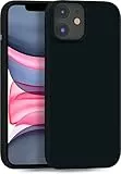 MyGadget Hülle kompatibel mit iPhone 11 - robuste Handyhülle TPU Case Slim Silikonhülle - Back Cover Kratzfest Schutzhülle matt Schwarz