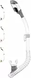 Cressi Snorkel Mini Dry, Clear/Silver, ES258960