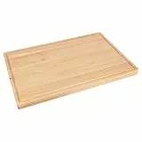 1x Hackklotz Hackbrett aus Holz - 60cm x 40cm - Extra Groß Dick Küche Essen Fleisch Brot Schneiden Portion Arbeitsplatte Einheit - Von Argon Tableware