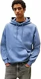 Tommy Jeans Herren Hoodie Regular Fit Flag Fleece mit Kapuze, Blau (Blue Moment), M