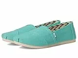 TOMS Damen Alpargata Classic Espadrille, Aqua Heritage Canvas, 40 EU