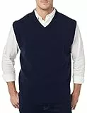 Amazon Essentials Herren Sweatshirt-Weste Aus Lammwolle, Marineblau, L Tall