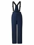 Ziener Kinder ABOL-Z Ski-Hose/Schnee-Hose | wasserdicht, Träger, Dark Navy, 104