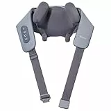 Breo N5 Mini-Nacken- und Schultermassagegerät mit Wärme, Shiatsu-Massagekissen für Nacken, Rücken, tiefe Nackenmassage zu Hause (grey, Size1)