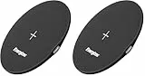 Energizer Kabelloses Induktionsladegerät 15W Qi - Schnellladung für Android Smartphones und iPhone - Kompatibel mit Samsung, Xiaomi, Huawei, AirPods - Überhitzungsschutz - USB-C Port - Schwarz