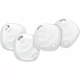 Neu [Apple MFi-Zertifiziert] Tracker Tag Schlüsselfinder 4er Pack, GPS Tracker Smart Tag Kompatibel mit Apple Wo ist? (Nur iOS), Schlüssel Finder für Auto/Taschen/Brieftasche, Kleine Koffer Tracker