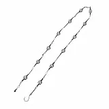 Elprico Eisen-Metall-Regenkette, 6,56 Fuß Dekorative Regenfängerkette für Dachrinnen, Außenfänger-Gartendekoration, Regenrinnen-Ersatz-Fallrohr