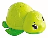 Simba 104010013 - ABC Badeschildkröte 11 cm, schwimmt und spritzt kleine Fontäne, Babyspielzeug, Badewannenspielzeug, ab 12 Monate, AUR Englisch, Grün (ohne Akku)