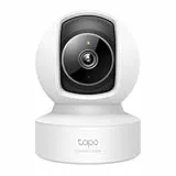Tapo C222 360° WLAN Überwachungskamera, Ethernet/WLAN, 2K 4MP, Bewegungsverfolgung, Nachtsicht, Zwei-Wege-Audio, kompatibel mit Alexa und Google Assistant, bis zu 512GB Lokale Speicherung