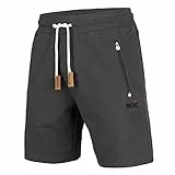 Mount Swiss Kurze Freizeithose Herren Liam I Kurze Sweatpants Herren mit Taschen I Sport Shorts Herren Anthrazit, XL