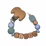 Schnullerkette mit Namen personalisiert für Junge oder Mädchen | Giraffe | personalisiertes Baby Geschenk | Schnullerband | verschiedene Modelle | inkl Geschenkebeutel | Handmade by Liylid (Modell 12)