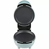 Petra 3-in-1 Party-Leckerei-Maker - Mini Snackkocher, 3 x Antihaft-abnehmbare 11,8 cm Platten, ca 3 Minuten Vorheizen, kompaktes Waffeleisen, Donutmaker, leicht reinigen, 400W, Pastellblau