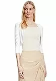 Vera Mont VM Damen 0037/4808 Bolero, per Pack Weiß (Offwhite 1014), 36 (Herstellergröße: 36)
