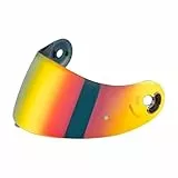 Helmvisier für Nolan X-803 X-802 X-702 X-661 X603,Motorradhelm Visier,Motorrad Windschutz Helm Objektiv Visier (Chrom Rot)