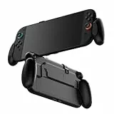 TNP Dockable Grip Case für Nintendo Switch 2 2025 - Ergonomische Griffhülle mit schlankem, leichtem, bequemem Griff, kompatibel mit Nintendo Switch 2017 / OLED Edition, Schwarz