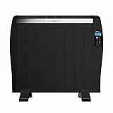 Cecotec Flachheizkörper mit Fernbedienung ReadyWarm 1800 Thermal Black. 8 Heizrippe und 1200 W, LCD-Display, Programmierbarem Timer, Temperaturwahl, 15 m² Reichweite und maximaler Sicherheit