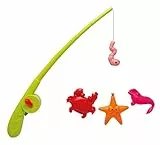 Simba 107796091 - Magnet Angelspiel, Angelrute mit Automatikfunktion, Rute 36cm, 3 Meerestiere, Badespielzeug, Kleinkindspielzeug