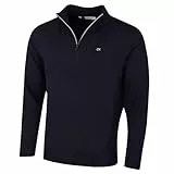 Calvin Klein Herren Heather Half Zip Pullover - Marine/Silber - XL