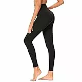 TNNZEET Leggings Damen High Waist Leggins Weiche Sporthose Schwarz Yogahose für Gym Sport Fitness