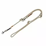 TRIXIE Hundeleine BE NORDIC V-Leine S–M, 2,00 m ø 8 mm in sand/schwarz - verstellbare Hundeleine mit nordischem Charme - für kleine bis mittelgroße Hunde - 17224