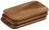 Zassenhaus Frühstücksbrettchen Holz | 2er Set | aus nachhaltiger Akazie | Brotzeitbrett | pflegeleicht | robust | 22 x 15 cm