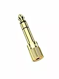 UGREEN Klinke Adapter 6.35mm Klinkenstecker auf 3.5mm Klinke Buchse Aux Adapter Audio Adapter für Kopfhörer Lautsprecher Ein Stück