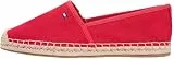 Tommy Hilfiger Damen Espadrilles Flag Canvas mit Logo, Rot (Primary Red), 41