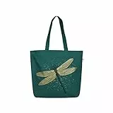Eco Right Canvas Tasche Damen, Shopper Damen Groß, Strandtasche Mit Reißverschluss, Einkaufstasche