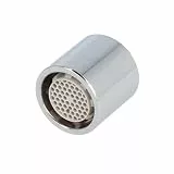 tecuro Strahlregler M18x1 Innengewinde chrom LongLife Qualität mit Schmutzsieb und Schmutzvorsatz, für Design-Armaturen