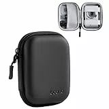 Linpr Digitalkamera Tasche Kompatibel mit CAMKORY/Kodak PIXPRO/Lecran/VAHOIALD/Canon IXUS 285 HS/Umipyiza/YLSHGXFC/AOREGRE, Kleine Digitalkameratasche Reisekamera Tasche (PU-Schwarz)