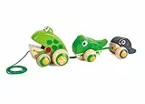 Hape Nachziehbare Frosch-Familie, Nachziehtier, Nachziehspielzeug