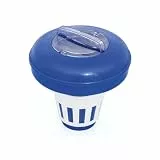 Bestway | Flowclear™ Dosierschwimmer Blau Weiß | 16,5 cm Ø | Poolwasser sauber und kristallklar | Spender