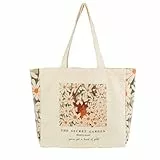BROADREAM Niedliche Schultertasche aus Segeltuch, ästhetisch, mit Reißverschluss und Innentasche, für Damen, zum Einkaufen und Reisen, tolles Geschenk für Ehefrau, Lehrer, Mutter, Freundschaft