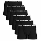 ANTONIO ROSSI (6er Pack Herren Boxershorts mit Eingriff – Superweiche Baumwolle, Atmungsaktiv & Ohne Kratzende Etiketten – Bequeme Unterhosen für Männer – Stretch Passform, Feuchtigkeitsableitend