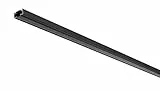 SLV 1Phasen Aufbauschiene | Hochvolt-Stromschiene, Aufbau-Schiene, Schiene zur Montage an Wand oder Decke, Stromschienen-System, Anschluss für 1P Schienen-Strahler | 2m, schwarz
