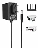 Binamao 9V 1A Netzteil, AC DC 100V-240V Netzteil Stromadapter für für Arduino Zubehör, Router, Printer und weitere 9V Geräte, 1000mA Adapter Konverter 5.5mm x 2.1mm, Ladegerät Stromkabel 1,5 m