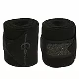 Covalliero Fleece-Bandage Empara, Black, 4 STK.