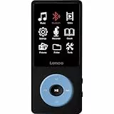 Lenco Xemio-860BU MP3/MP4-Player mit Bluetooth 5.3-8 GB Speicher - 2,4 Zoll TFT LCD Display - Blau, 18 Stunden Akkulaufzeit, Mikrofon