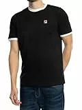Fila Herren Marconi Ringer T-Shirt, Black/Gardenia, L