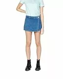 Calvin Klein Damen Wrap Skortj20J223300 Wickelrock, Denim (Denim Medium), 52