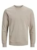 JACK & JONES Herren JJEBASIC Sweat Crew Neck, Crockery/REG, L