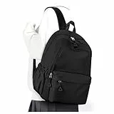 winspansy Schulrucksack Teenager Mädchen Jungen Schultasche Leichter Rucksack Schule Herren Damen Aesthetic Wasserdicht School Bag Backpack Laptop Rucksäcke Casual Daypacks -Schwarz