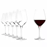 Stölzle Lausitz Rotweingläser Exquisit 6er-Set 480ml – Hochwertige Weingläser ideal für Rotwein – Eleganter Rotweinkelch aus Kristallglas für maximale Aromaentfaltung – Spülmaschinen- & Stoßfest