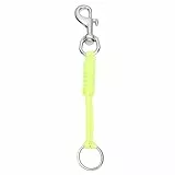 ANGGREK Schnellverschluss-Tauchhakenclip, Druckknopfschnalle aus 316er Edelstahl, Im Dunkeln Leuchtendes Seil, Ideal für Freizeit- und Berufstaucher