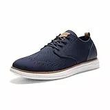 Bruno Marc Herren Anzugschuhe KnitFlex Craft Atmungsaktiv Gestrickter Stoff Schnürhalbschuhe Sommer Casual lässige Moderne Klassische Schuhe,Size 42,Marine 06,SBOX2406M