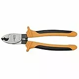 NEO TOOLS Kabelschneider für Kupfer- und Aluminiumkabel, 160 mm, DIN 5749, gehärtete Backen, Chrom-Vanadium-Stahl, ergonomischer Griff,